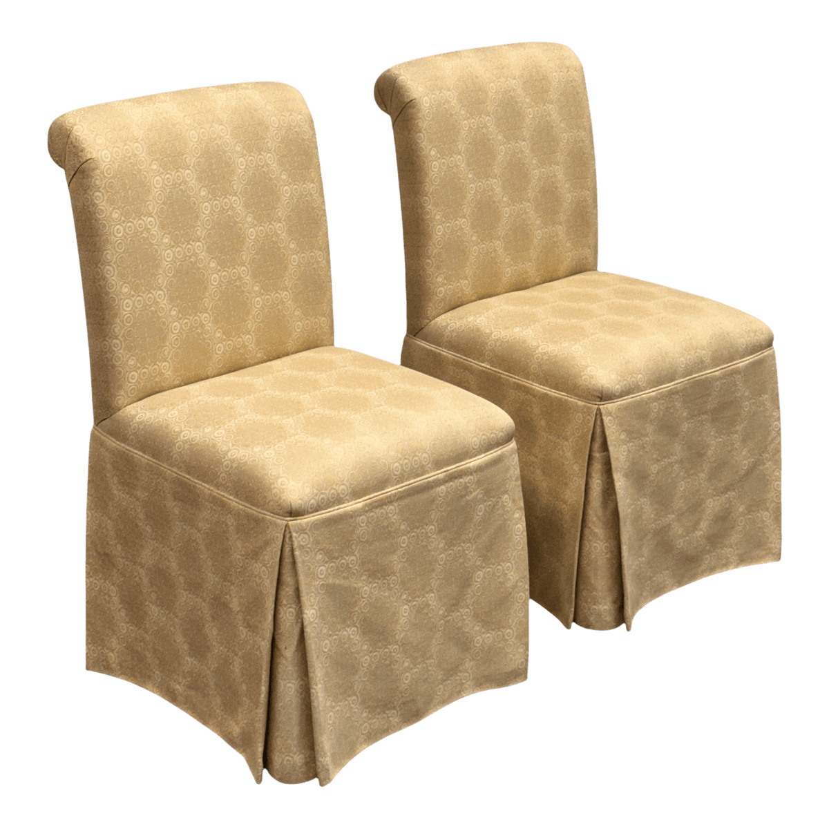Custom Design Side Dining Chairs, Pair - Thumbnail 2