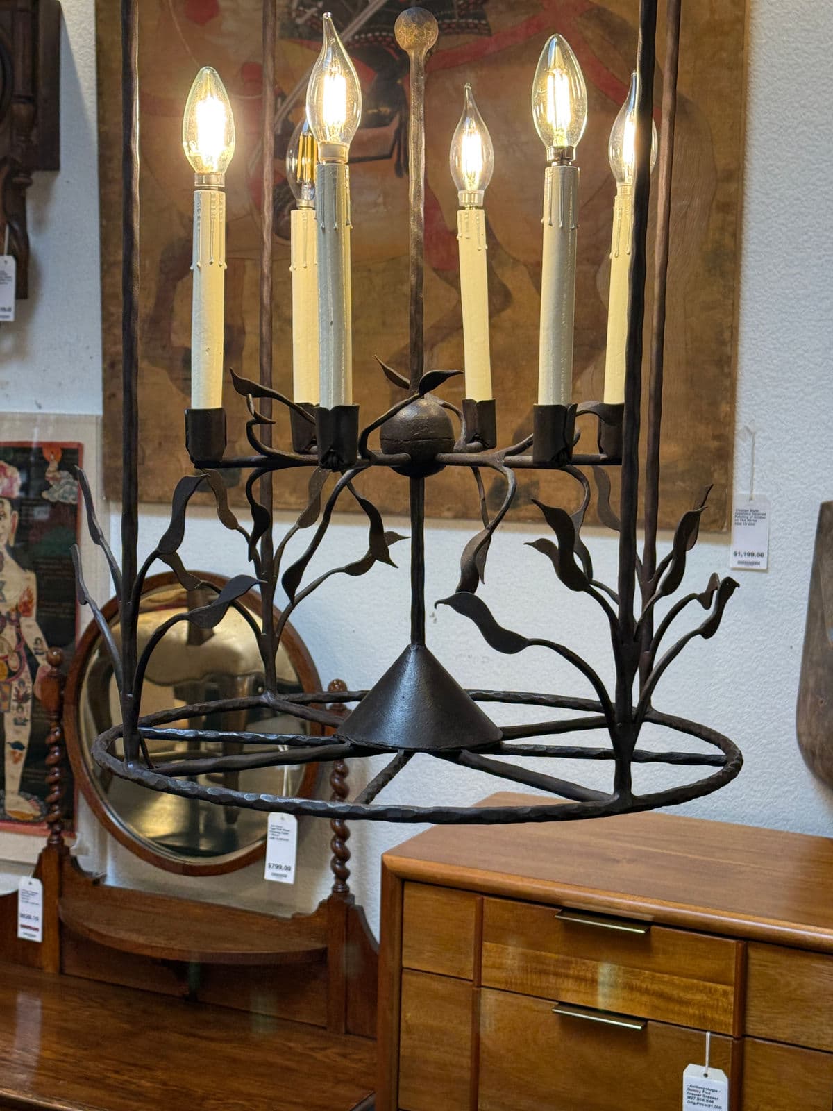 Ironware Celeste Lantern Chandelier - Thumbnail 4