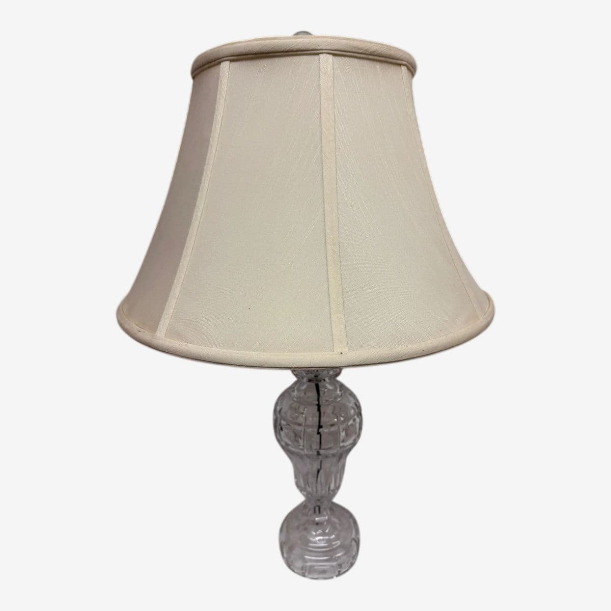Vintage Crystal Cut Glass Table Lamp - Image 1