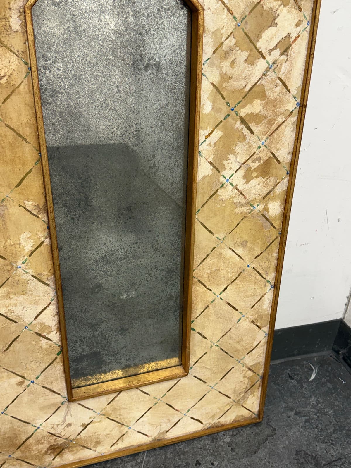 Vintage Italian Fresco Wall Mirror - Thumbnail 8