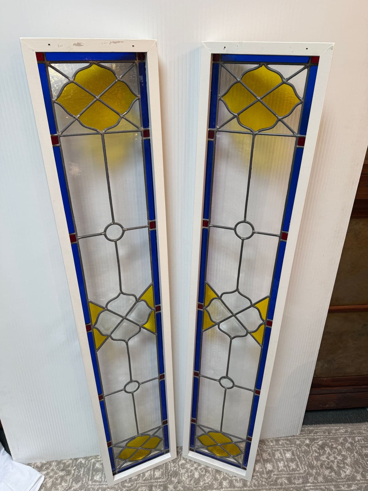 Victorian Style Stained Glass Panels, Pair - Thumbnail 11