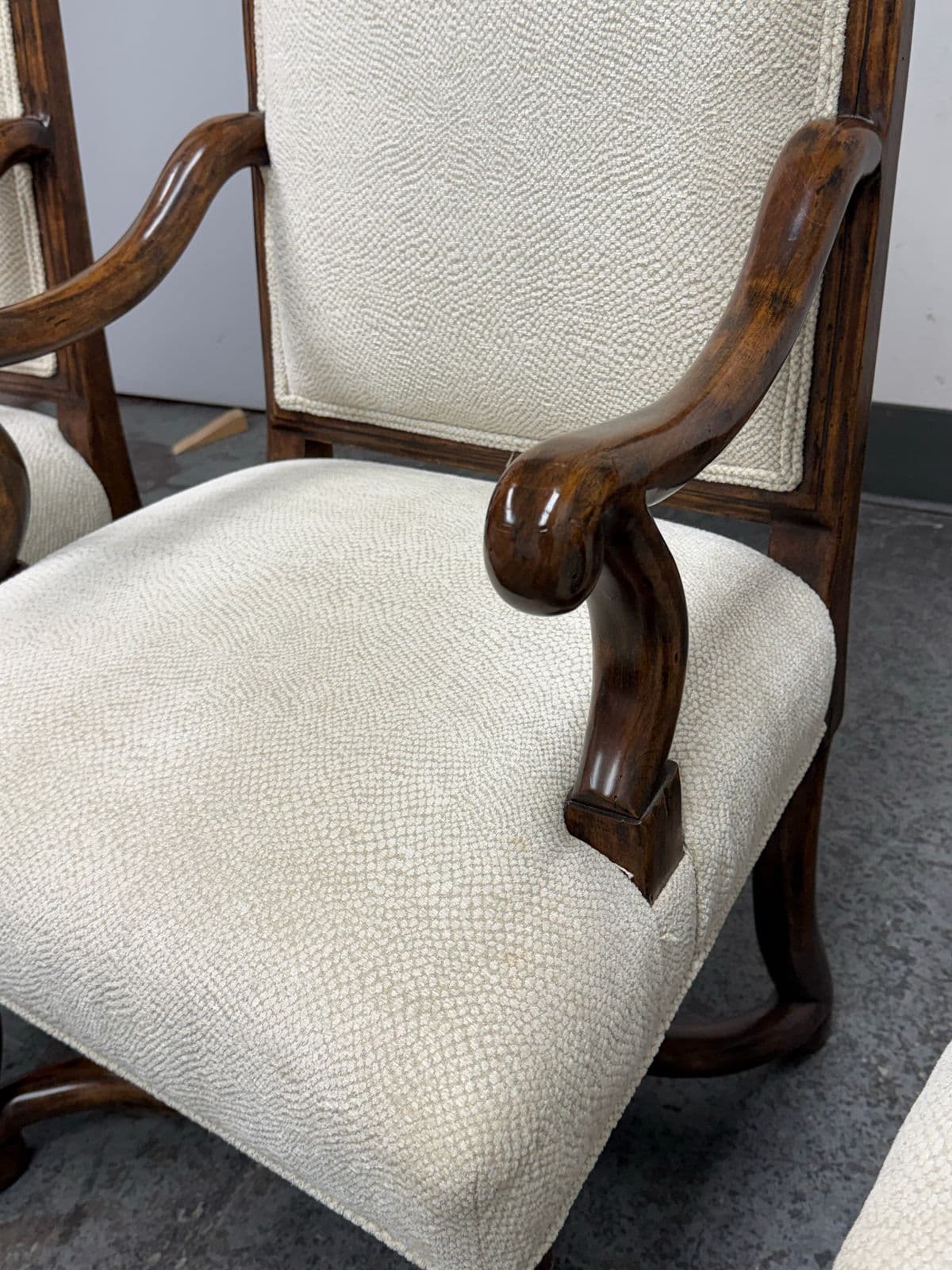 Vintage Louis XV Style Dining Armchairs, Set of Four - Thumbnail 9