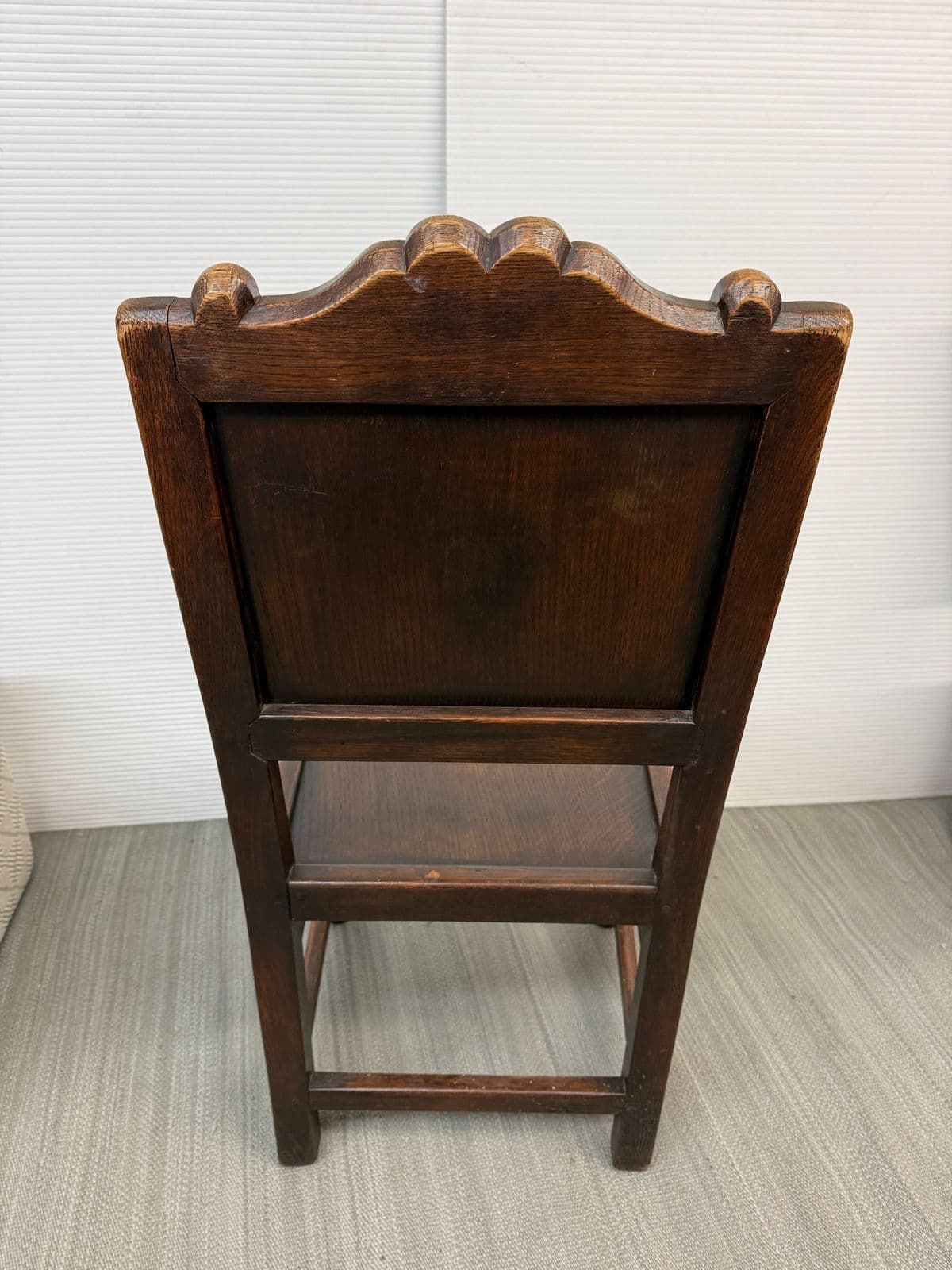 17th Century Oak Wood Side Chairs, Pair - Thumbnail 8