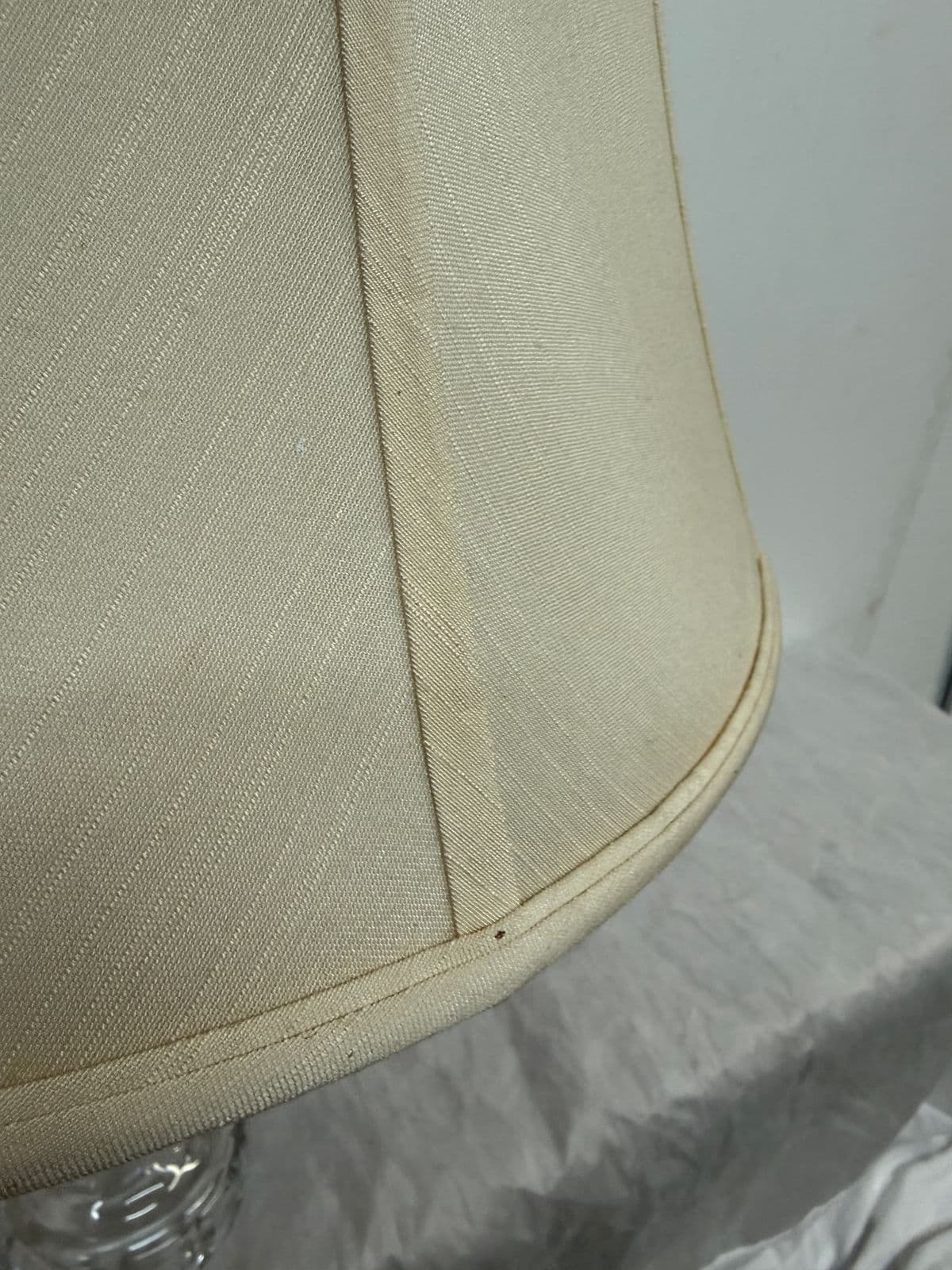 Vintage Crystal Cut Glass Table Lamp - Thumbnail 10