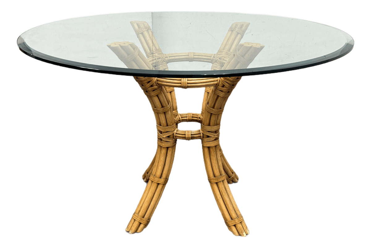 Vintage David Francis Bamboo Dining Table - Thumbnail 2