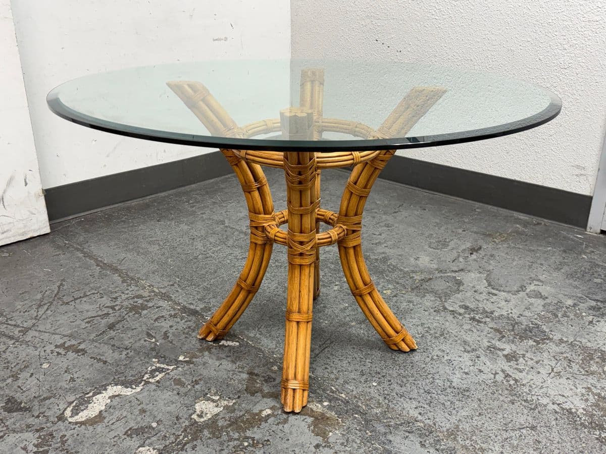 Vintage David Francis Bamboo Dining Table - Thumbnail 4