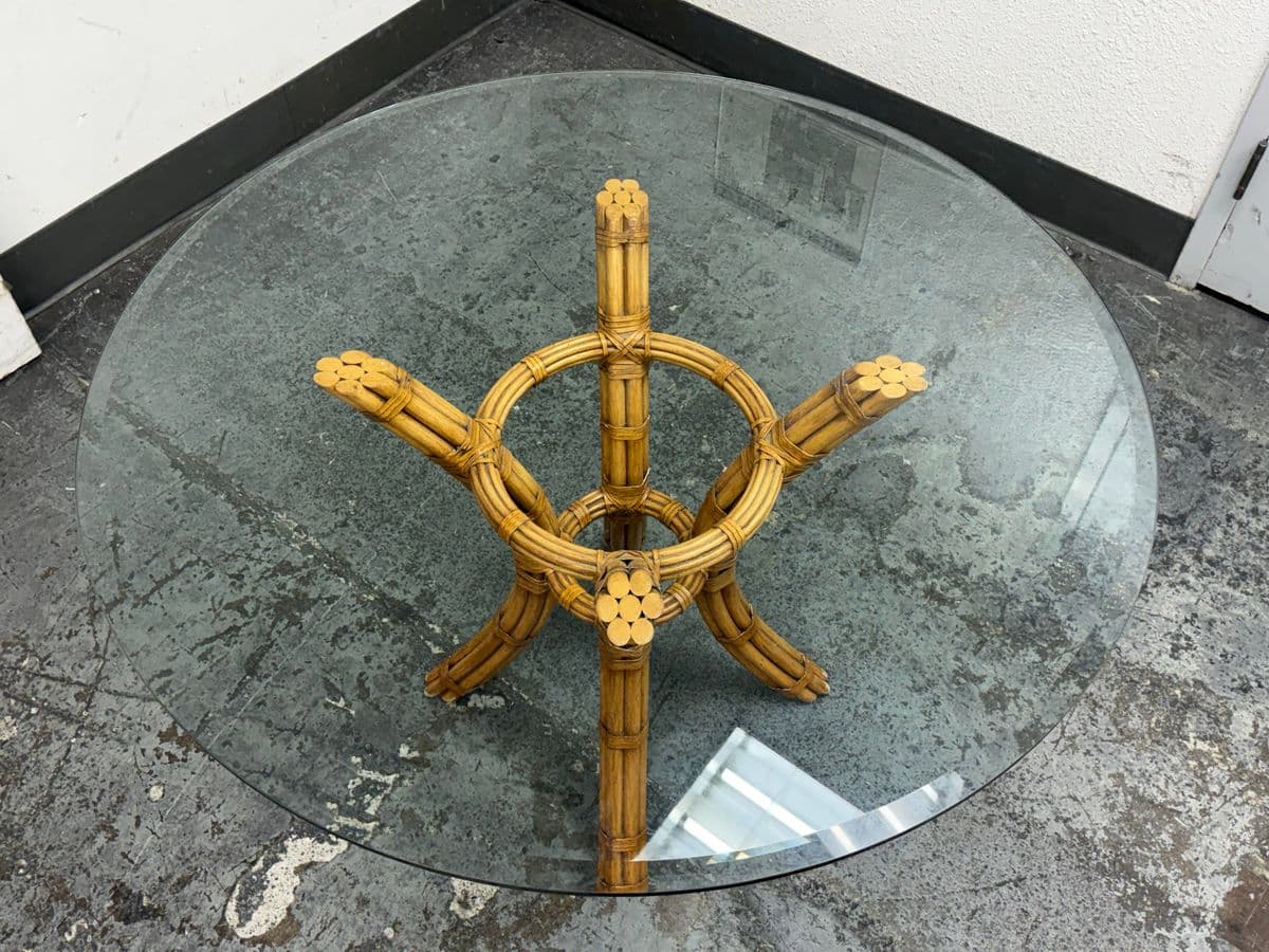 Vintage David Francis Bamboo Dining Table - Thumbnail 13