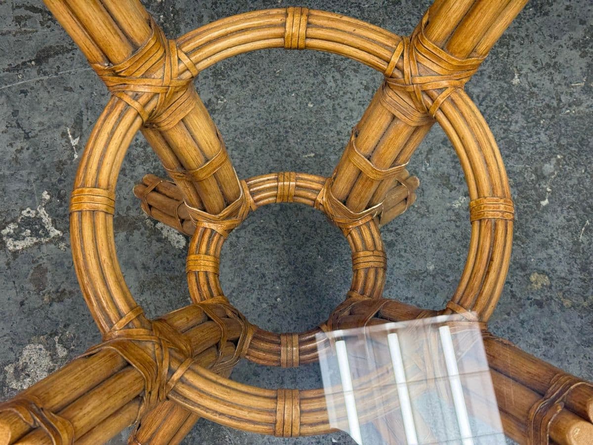 Vintage David Francis Bamboo Dining Table - Thumbnail 12