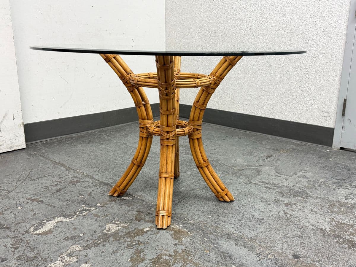 Vintage David Francis Bamboo Dining Table - Thumbnail 5