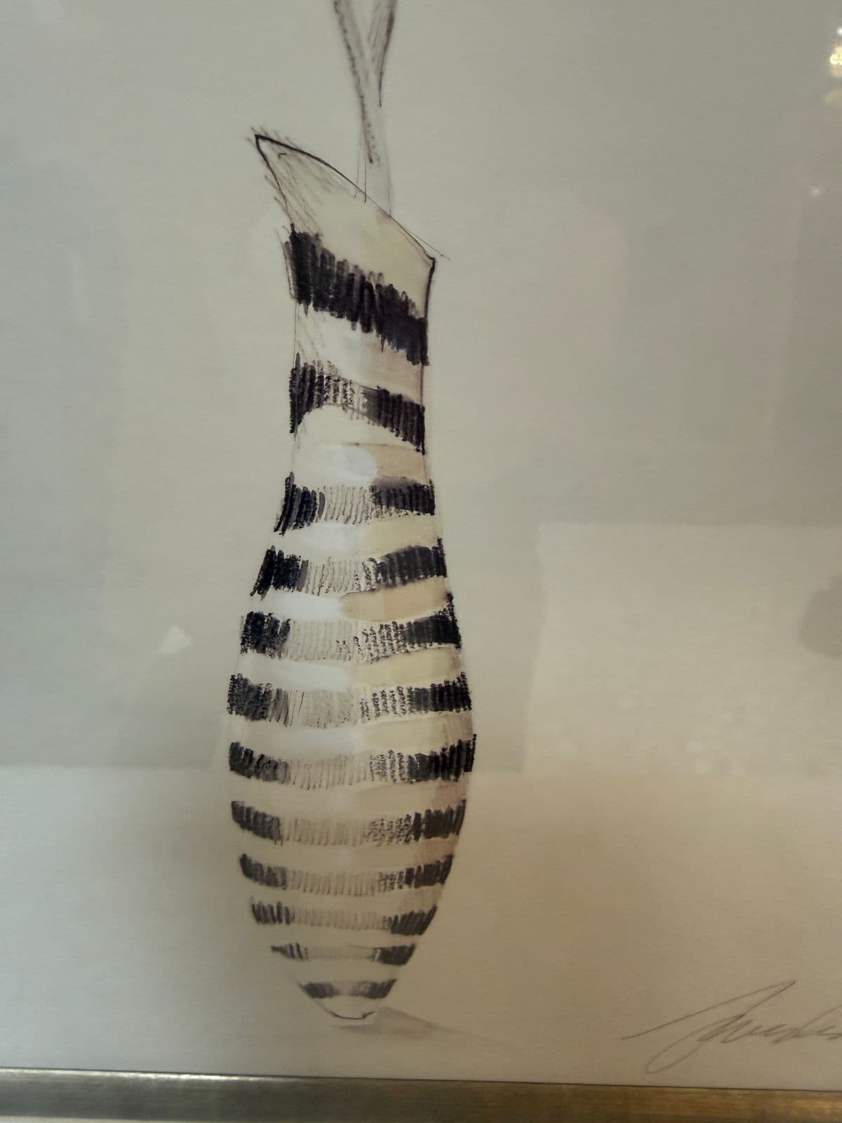 Elizabeth Jardine Striped Vase With Flowers Art Print, Signed - Thumbnail 12