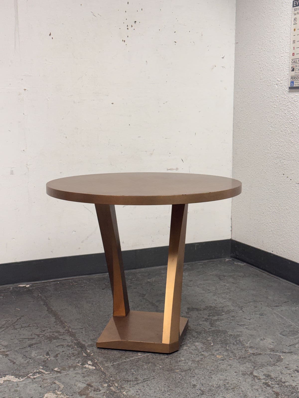 Metallic Gold Occasional Side Table - Thumbnail 5