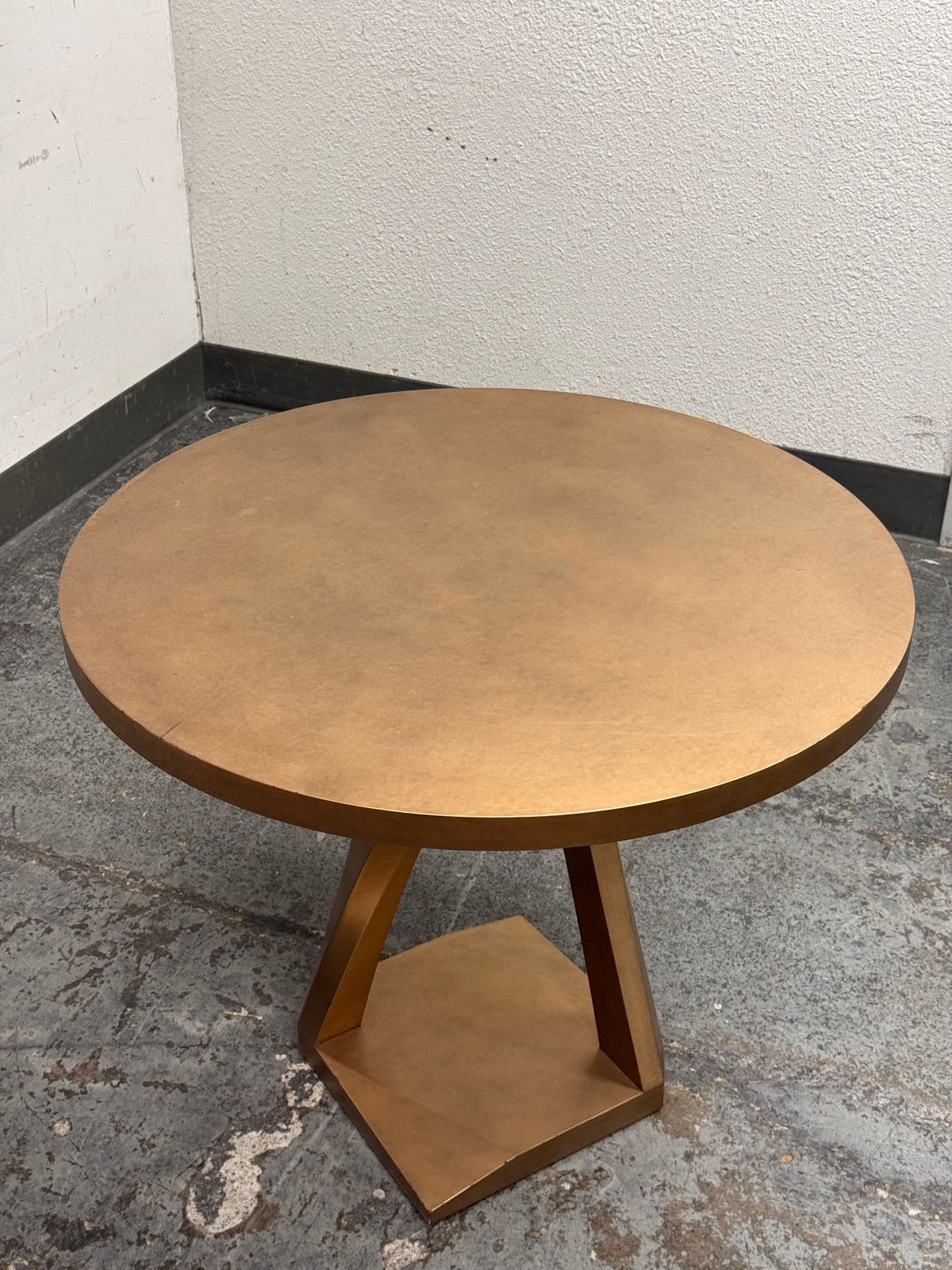 Metallic Gold Occasional Side Table - Thumbnail 8