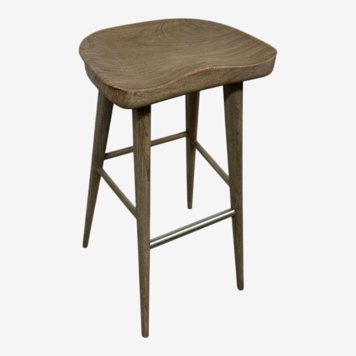 Brownstone Balboa Bar Stool, Driftwood - Image 1
