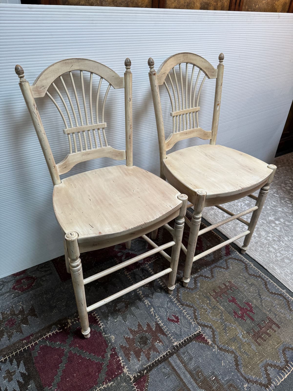 Sunrise Home French Provincial Counter Stools, Pair - Thumbnail 5