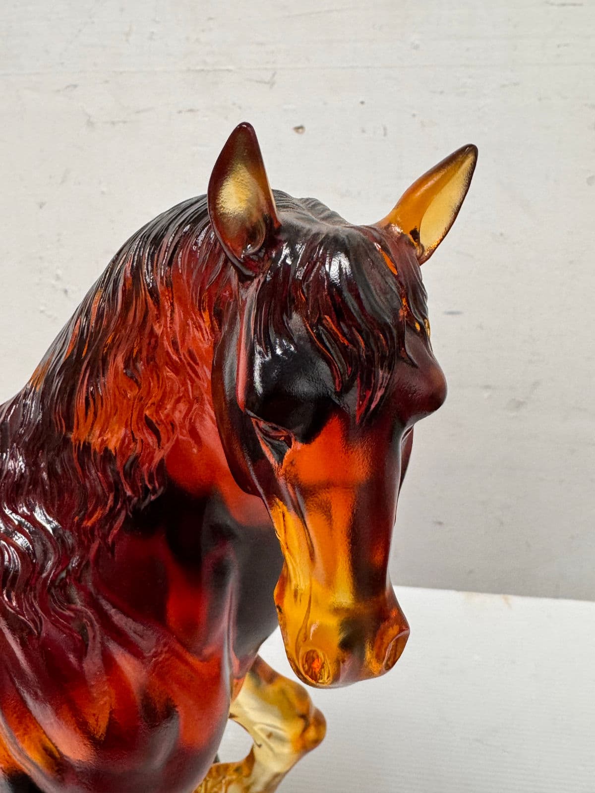LiuLi Crystal Art Fire Horse Sculpture - Thumbnail 5