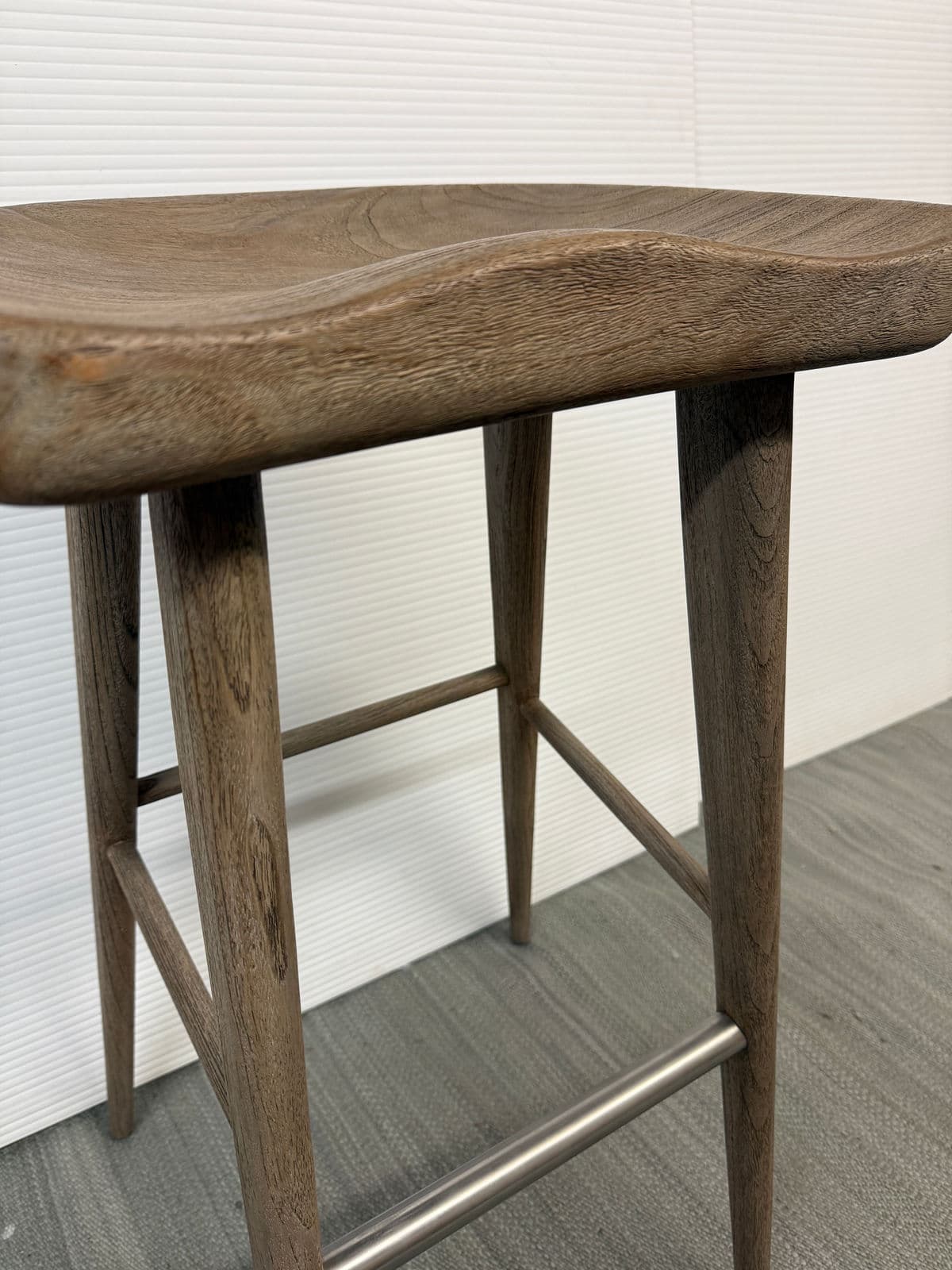 Brownstone Balboa Bar Stool, Driftwood - Thumbnail 13