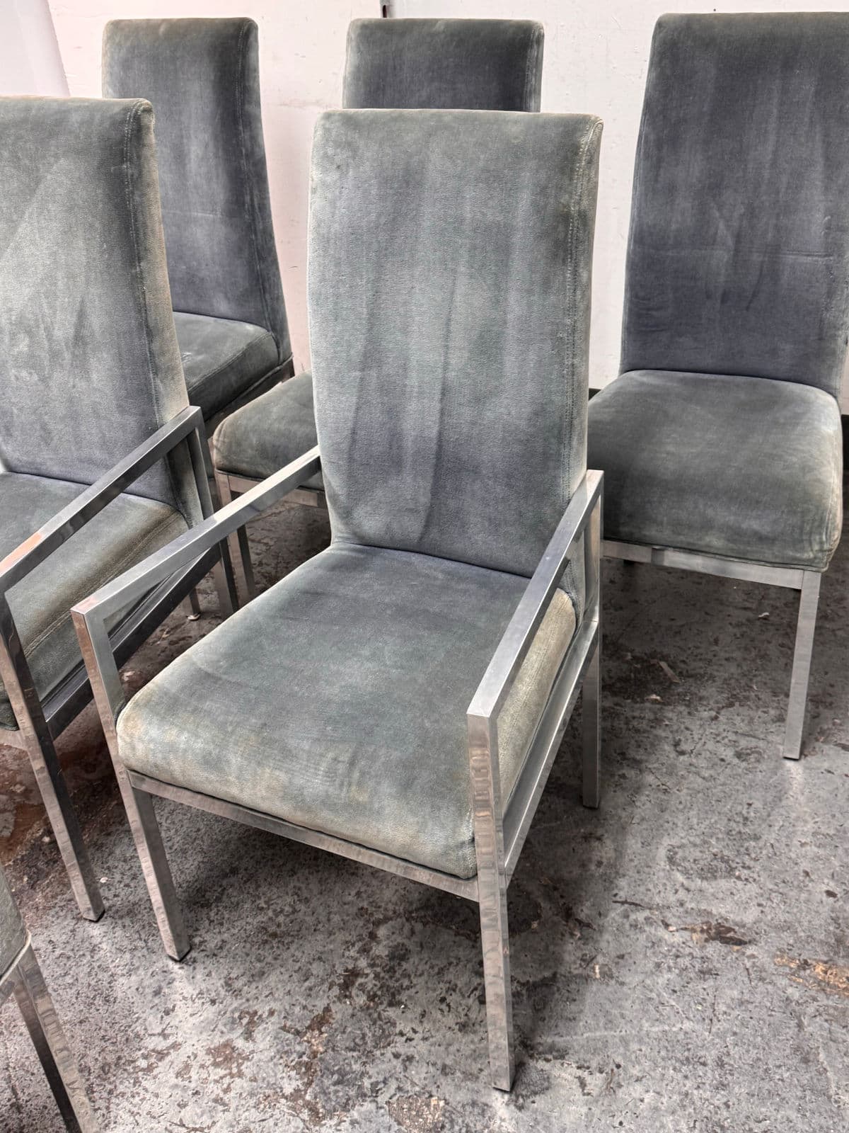 Circa 1970's Milo Baughman for D. I. A. Dining Chairs, Set of Six - Thumbnail 13