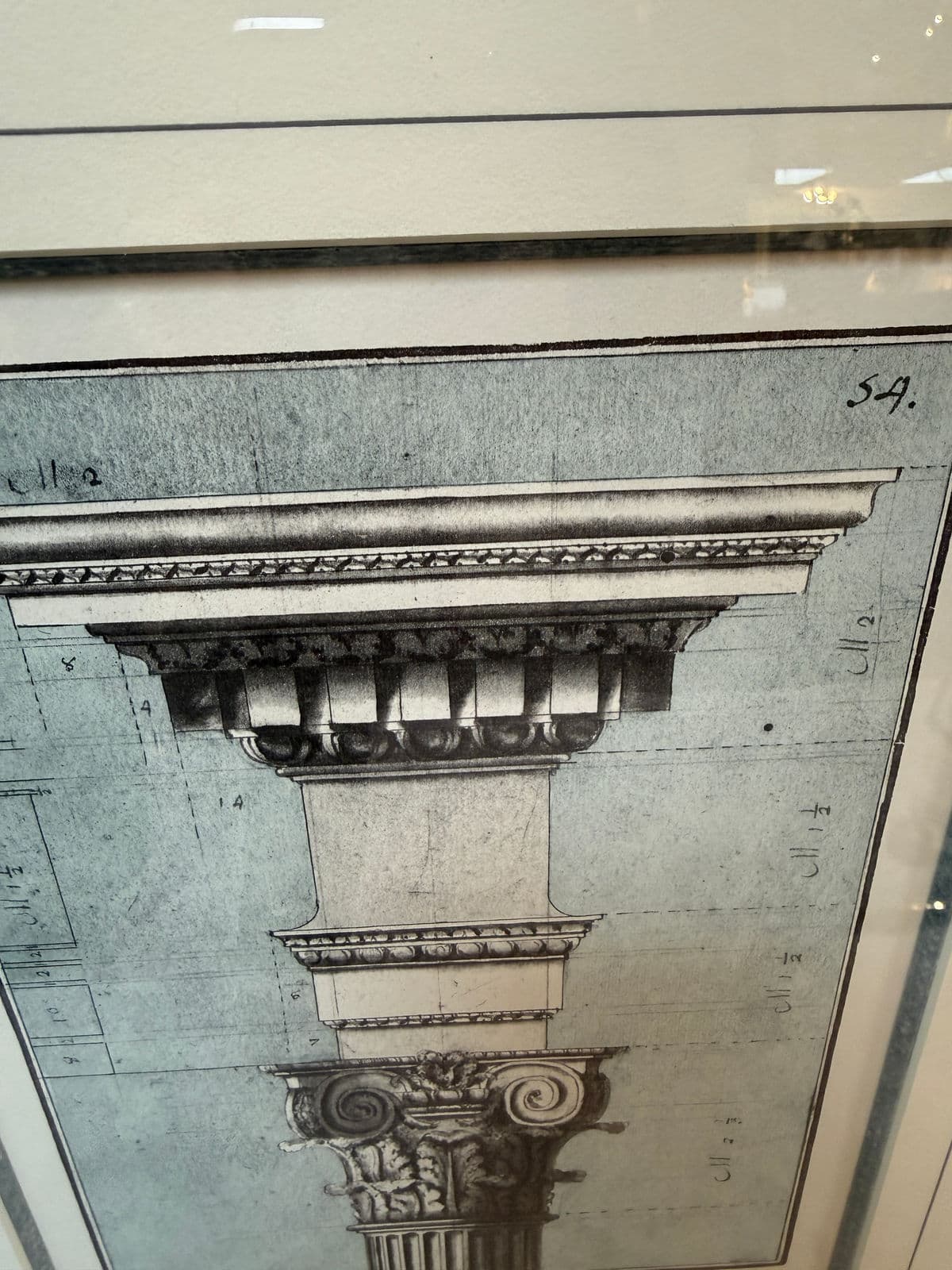 Architectural Corinthian Capital Print, Framed - Thumbnail 8