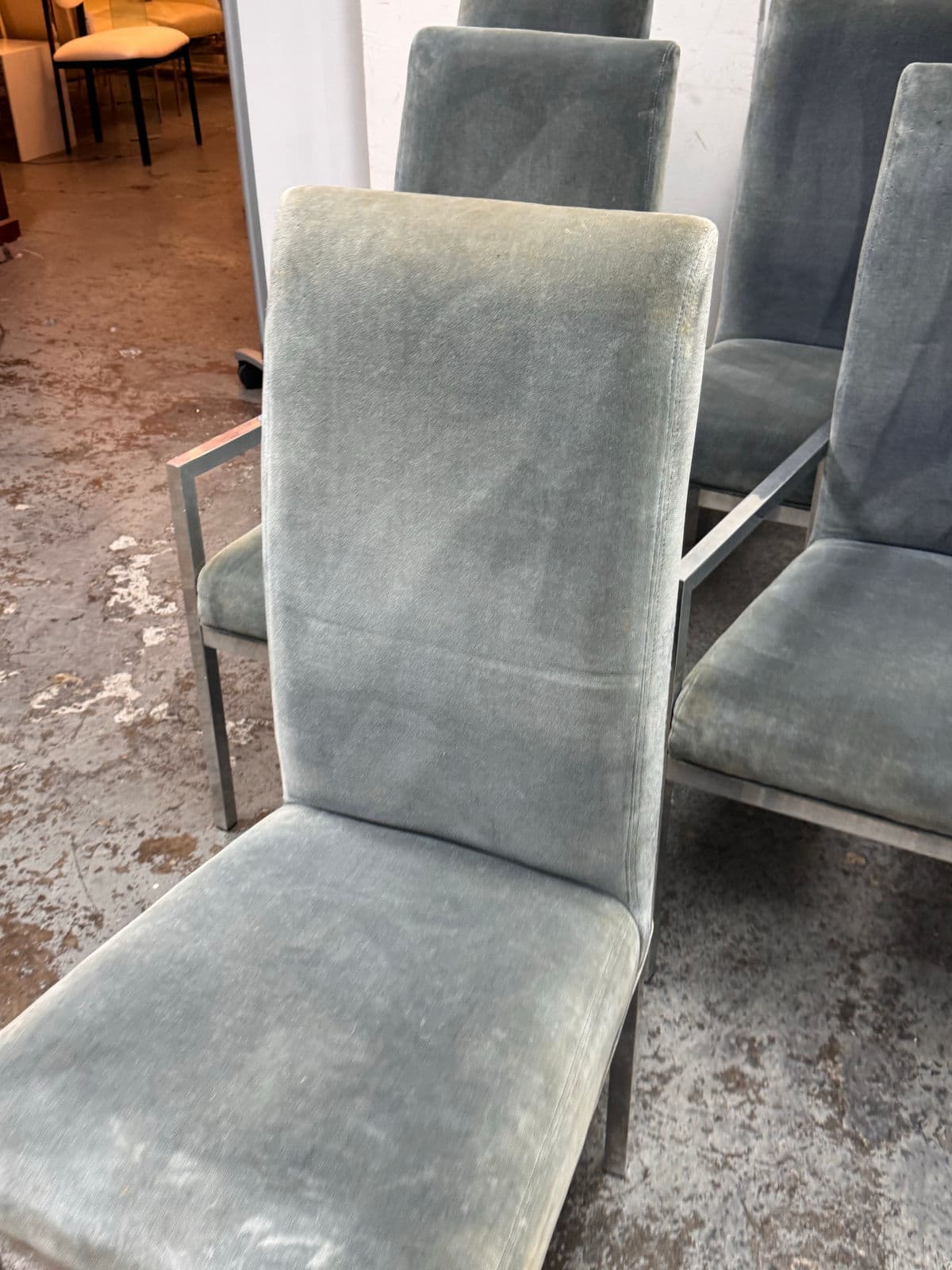 Circa 1970's Milo Baughman for D. I. A. Dining Chairs, Set of Six - Thumbnail 8