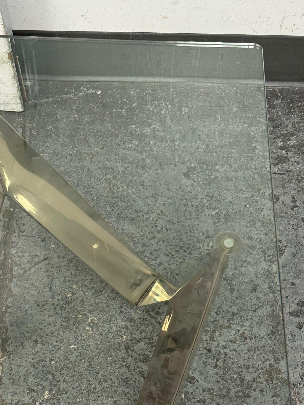 Calvin Chrome + Glass Side Tables, Pair - Thumbnail 6