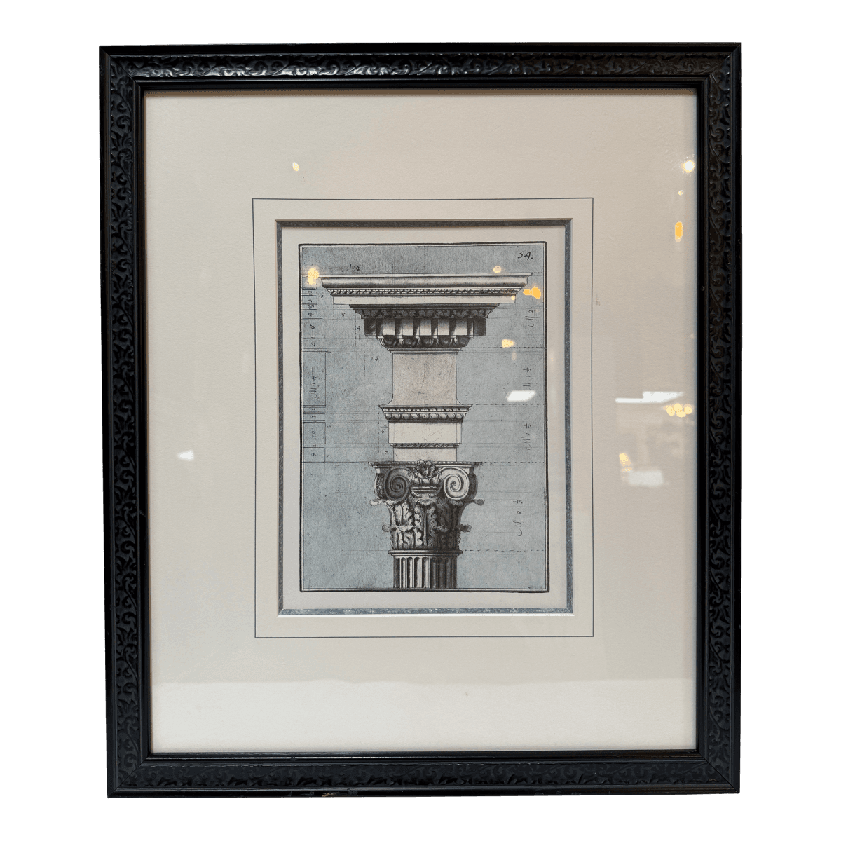 Architectural Corinthian Capital Print, Framed - Thumbnail 2