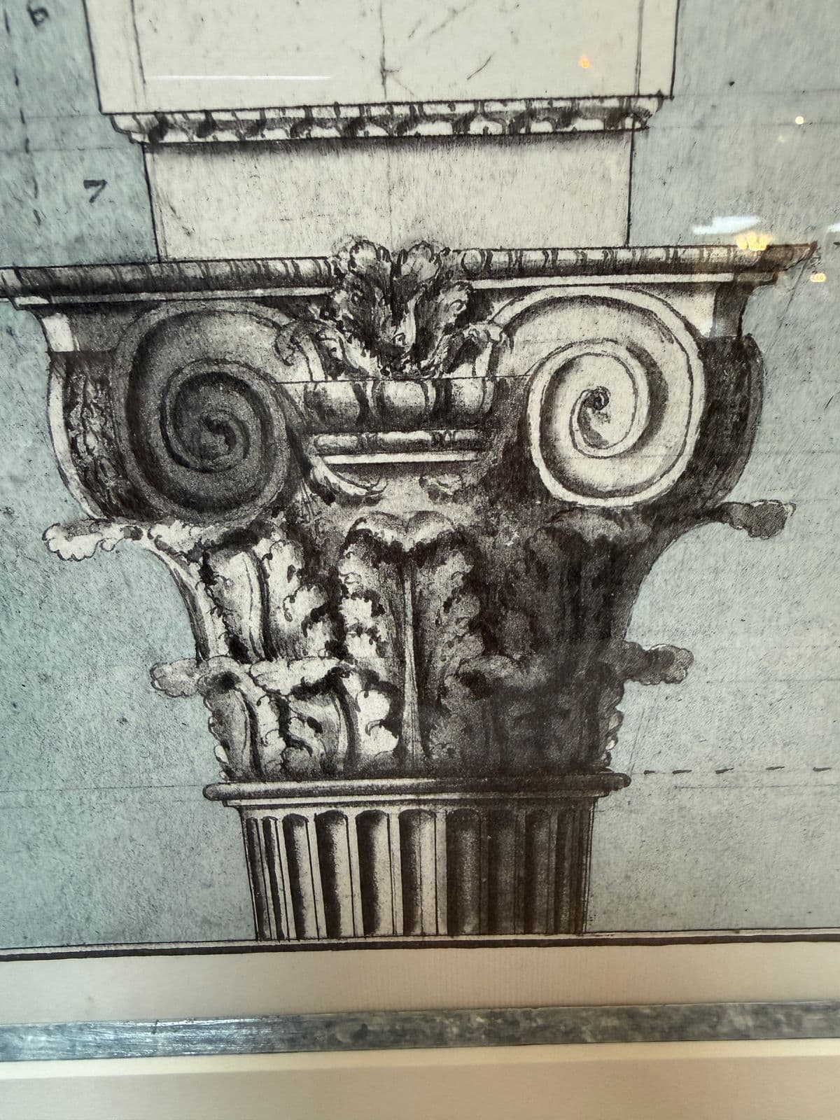 Architectural Corinthian Capital Print, Framed - Thumbnail 11