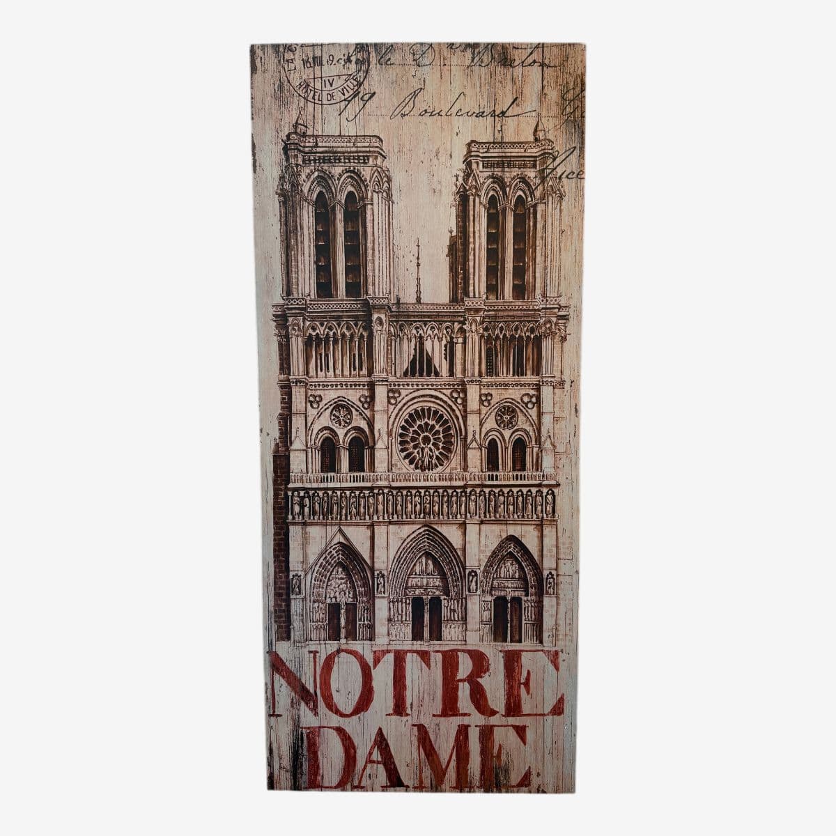 Castellammare Home Accents Notre Dame Wood Panel - Image 1