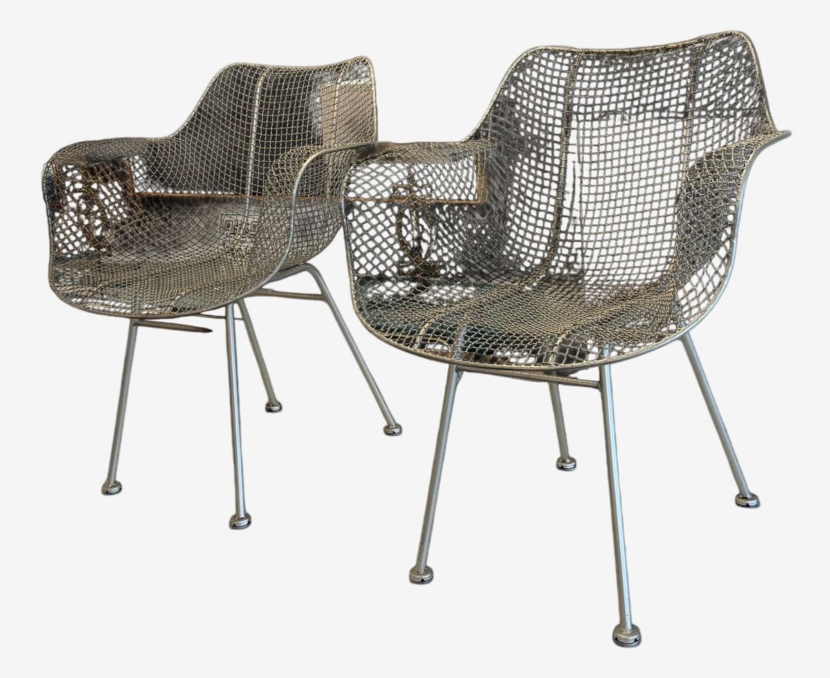 Russell Woodard Sculptura Lounge Chairs, Pair - Image 1
