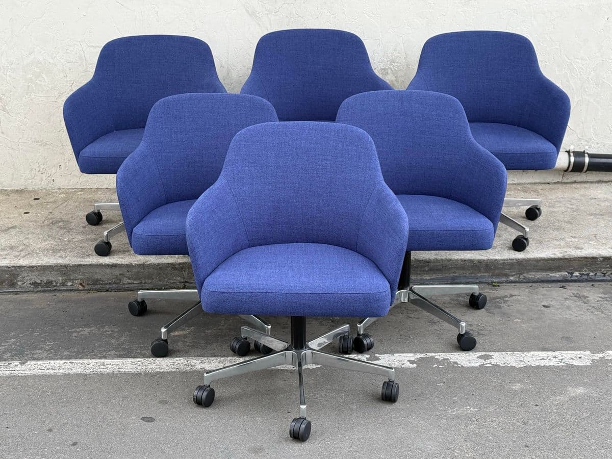 Steelcase for West Elm Sterling Conference Office Chairs, Set of Six - Thumbnail 4