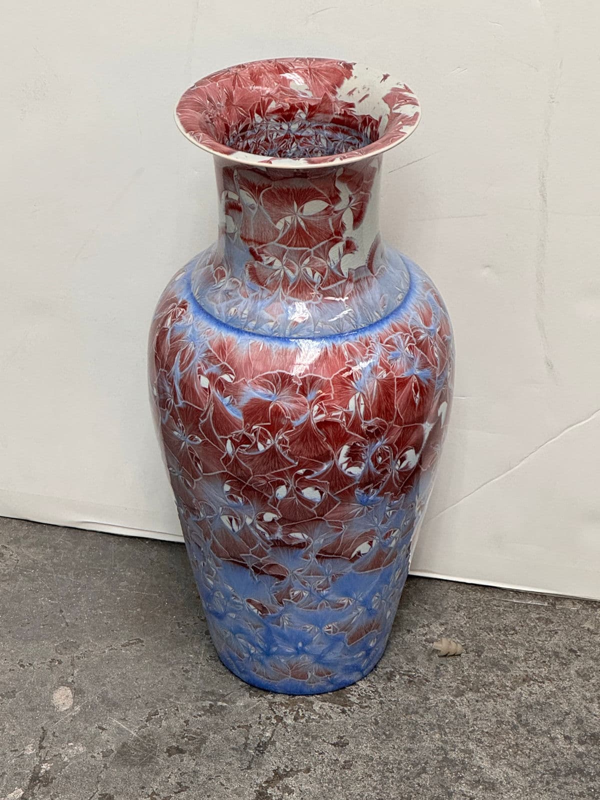 Honshin Fine Art Crystalline Glazing Porcelain Vase - Thumbnail 9