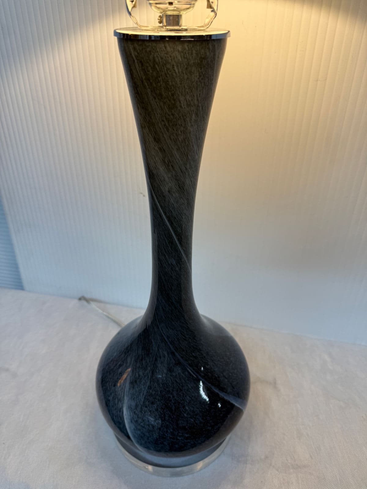 Long Neck Deep Blue Table Lamp - Thumbnail 8