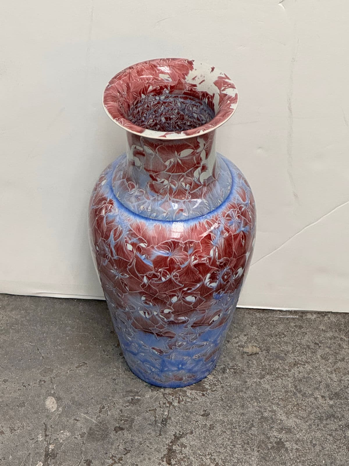 Honshin Fine Art Crystalline Glazing Porcelain Vase - Thumbnail 10