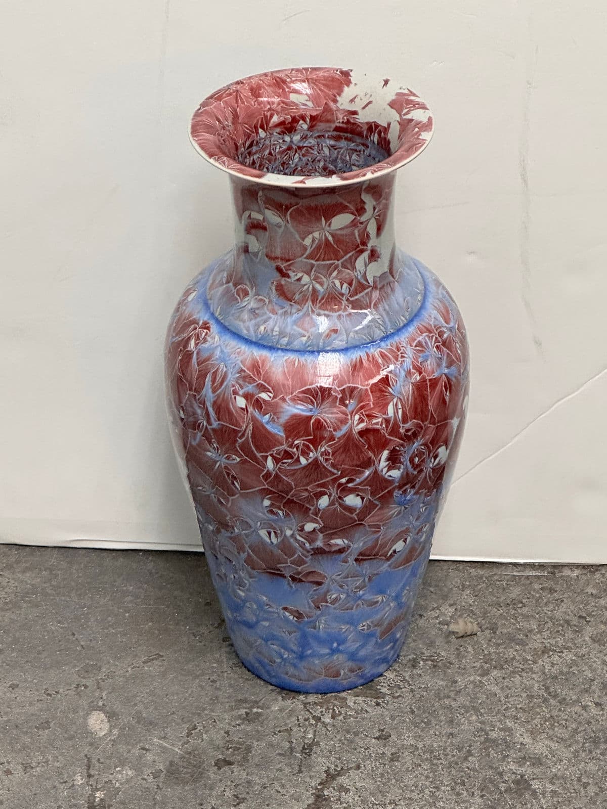 Honshin Fine Art Crystalline Glazing Porcelain Vase - Thumbnail 7