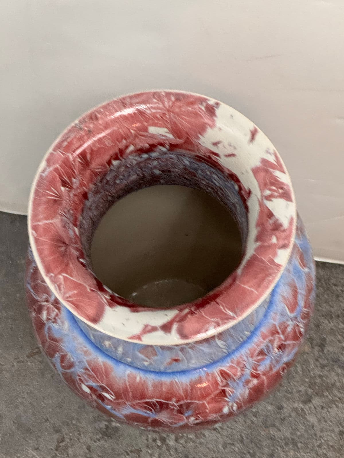 Honshin Fine Art Crystalline Glazing Porcelain Vase - Thumbnail 11