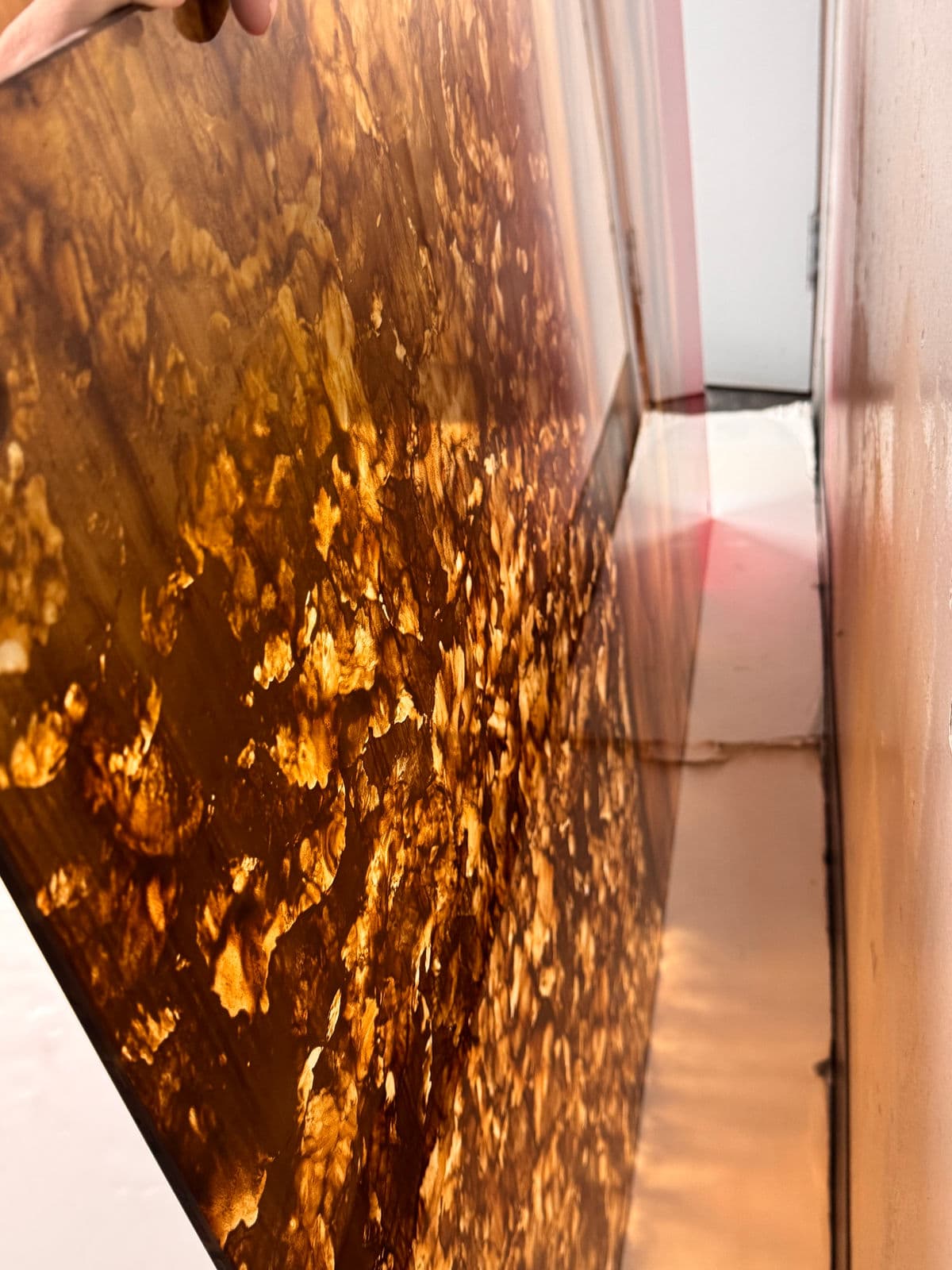 Palomas Painted Glass Panel Wall Art - Thumbnail 8