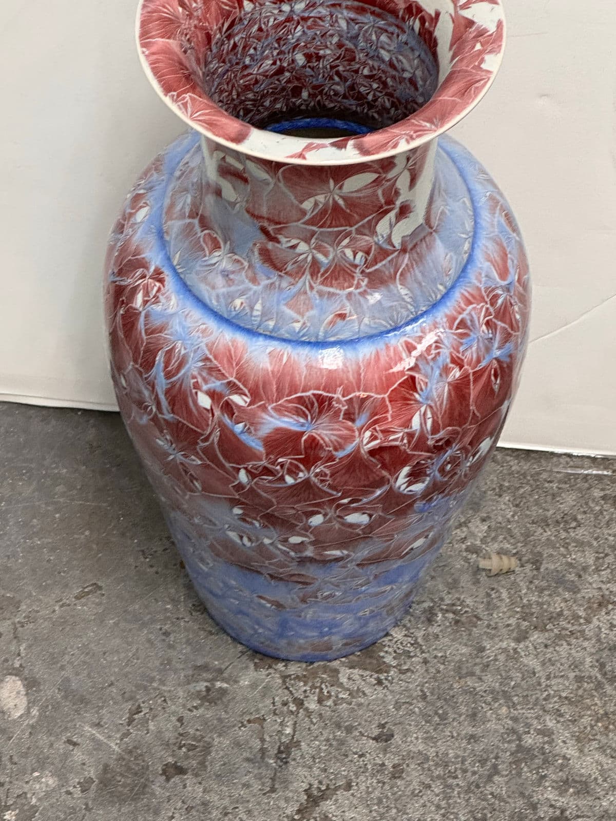 Honshin Fine Art Crystalline Glazing Porcelain Vase - Thumbnail 8