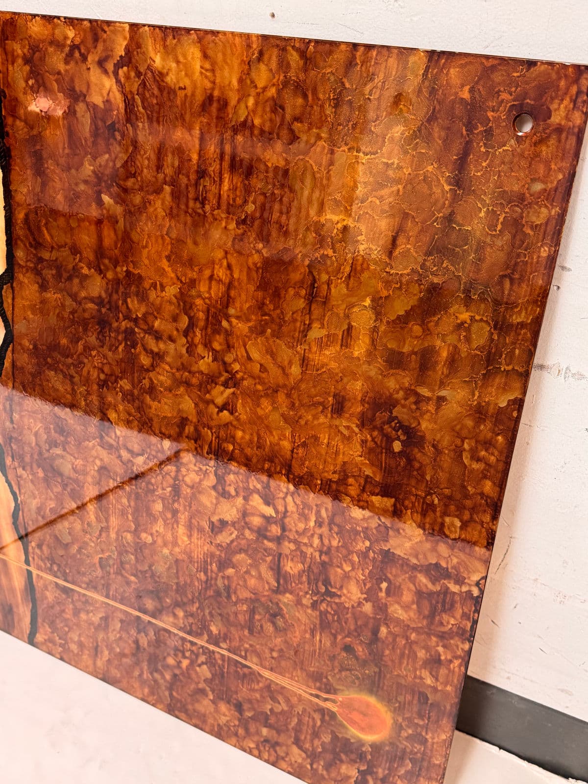 Palomas Painted Glass Panel Wall Art - Thumbnail 9