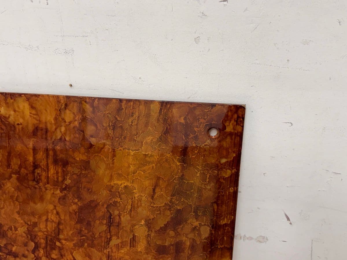 Palomas Painted Glass Panel Wall Art - Thumbnail 7