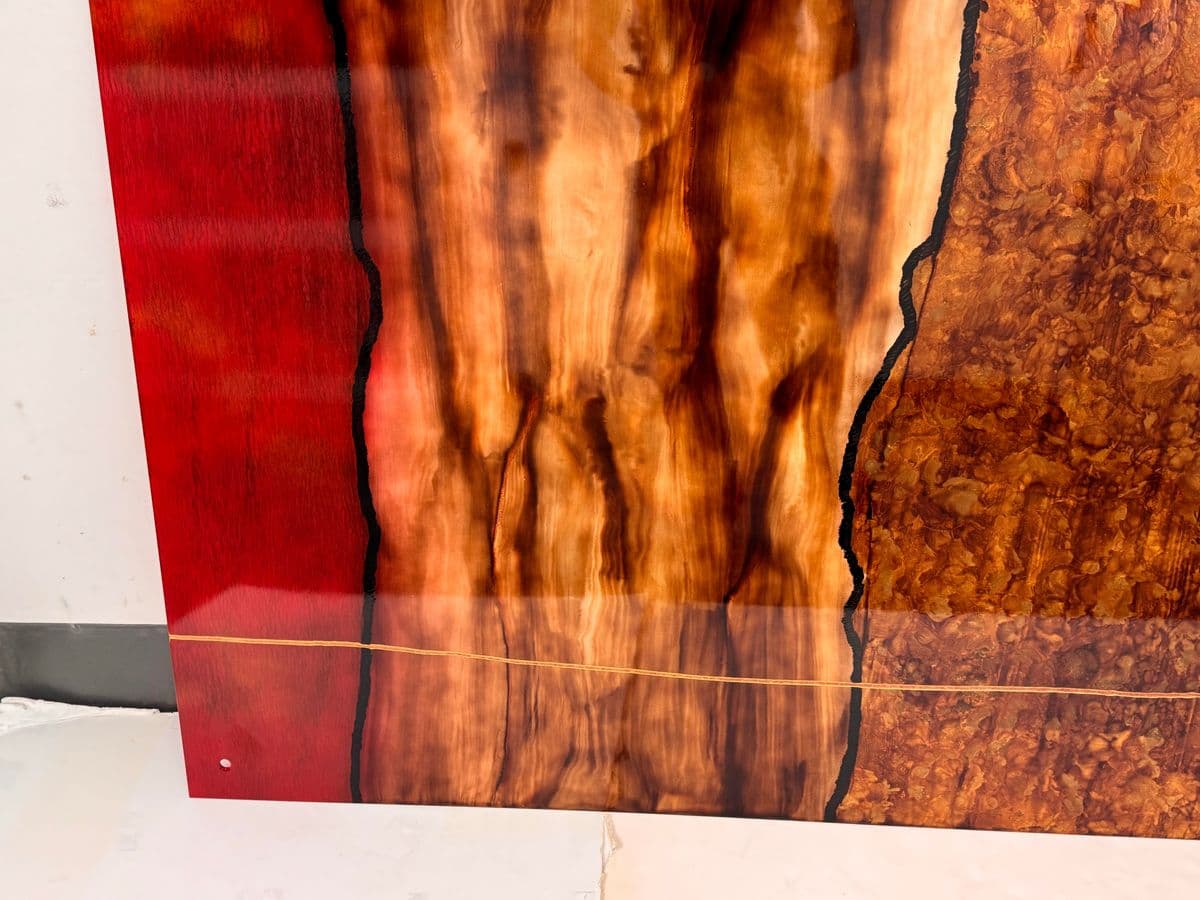 Palomas Painted Glass Panel Wall Art - Thumbnail 10