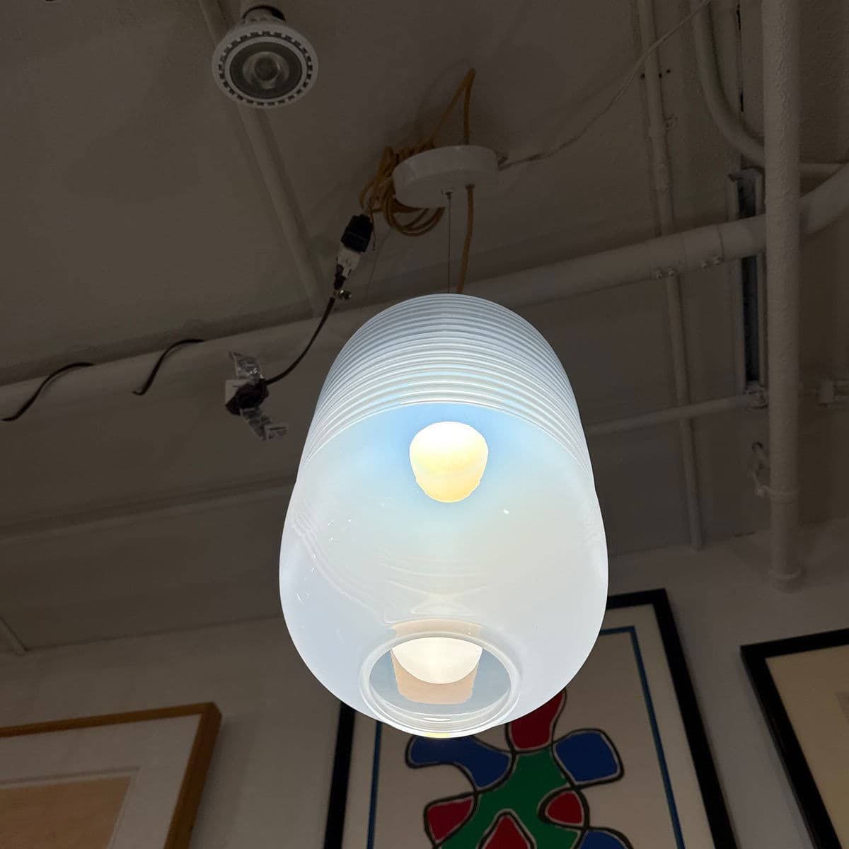 New Bomma Lantern Pendant, White - Thumbnail 6