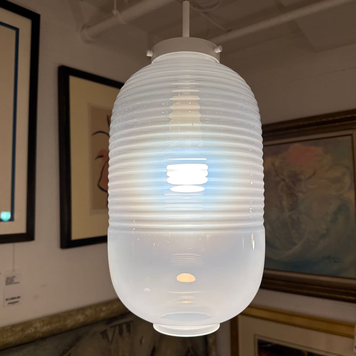 New Bomma Lantern Pendant, White - Thumbnail 4