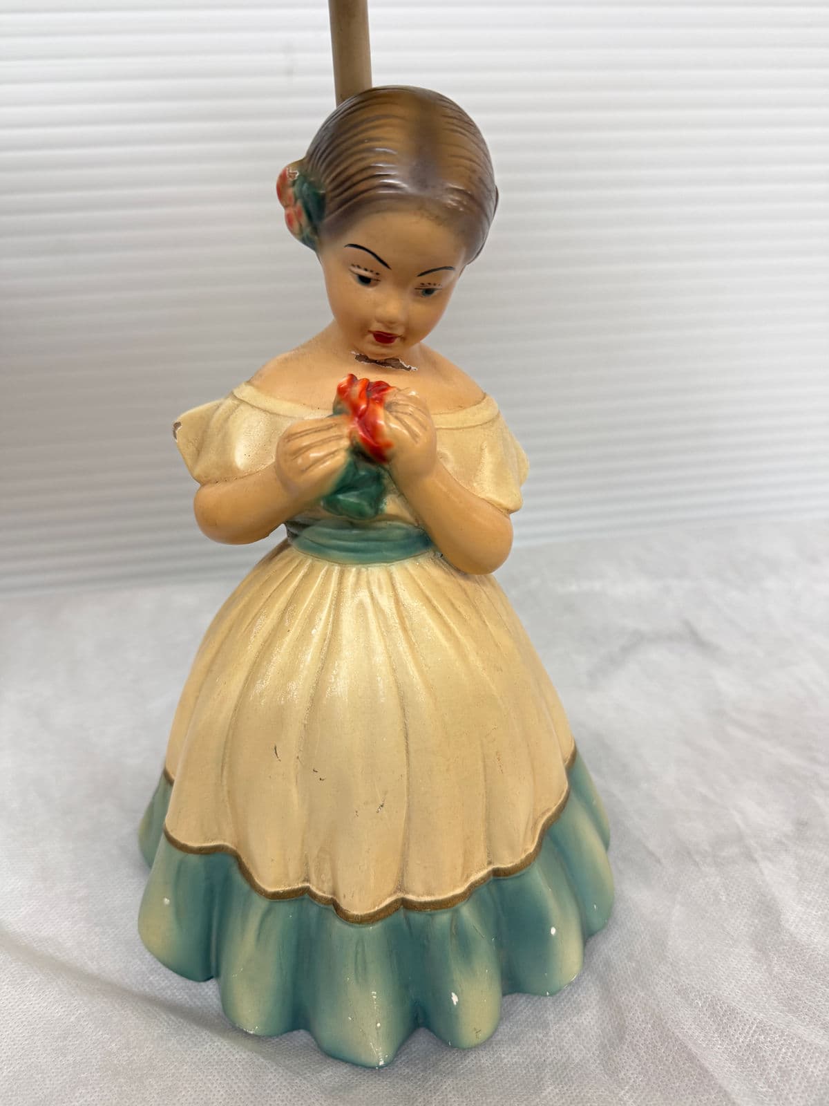 Vintage Ceramic Figurine Table Lamps, Pair - Thumbnail 6