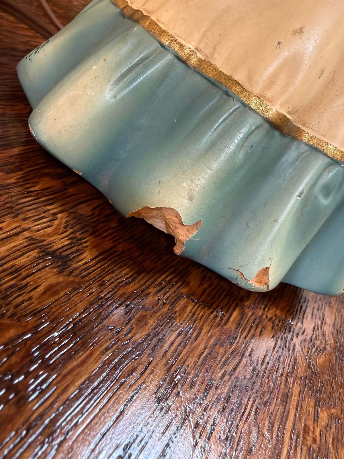 Vintage Ceramic Figurine Table Lamps, Pair - Thumbnail 12