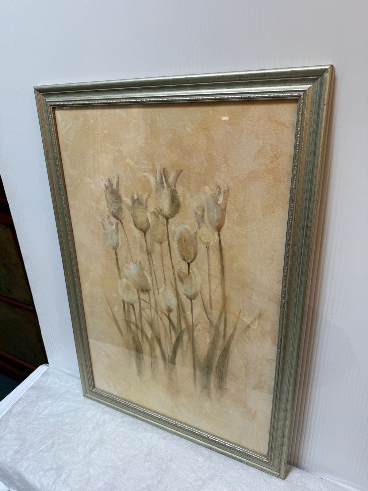Cheri Blum "White Triumphator Tulips" Art Work, Framed - Thumbnail 11