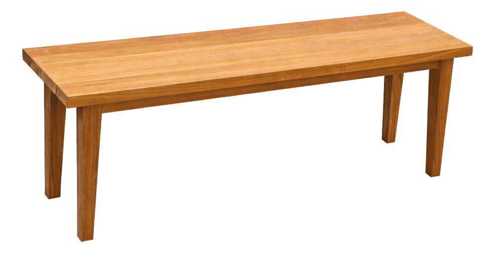 Rustic Modern Reclaimed Teak Bench - Thumbnail 2