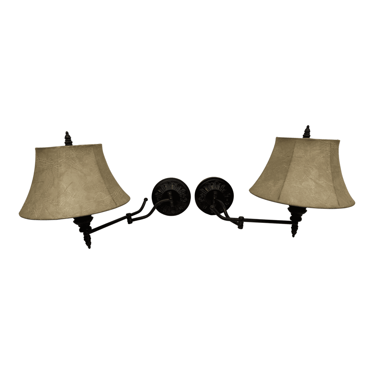 Barnes & Ivy French Rustic Swing Arm Sconces, Pair - Thumbnail 2