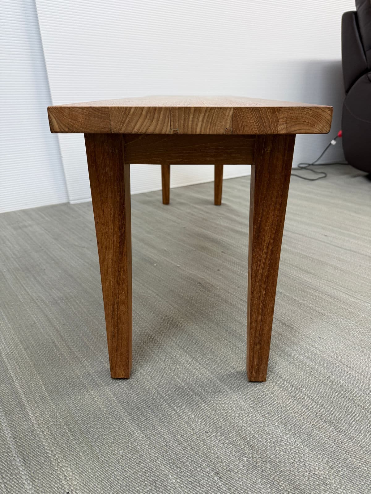 Rustic Modern Reclaimed Teak Bench - Thumbnail 7