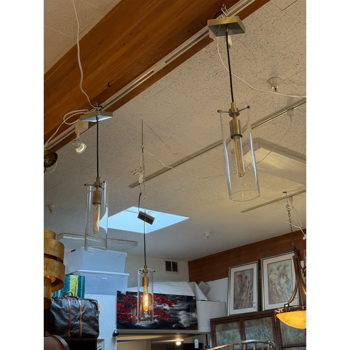 Arcadia Collection Cylindrical Pendant Lights, Set of Three - Thumbnail 3