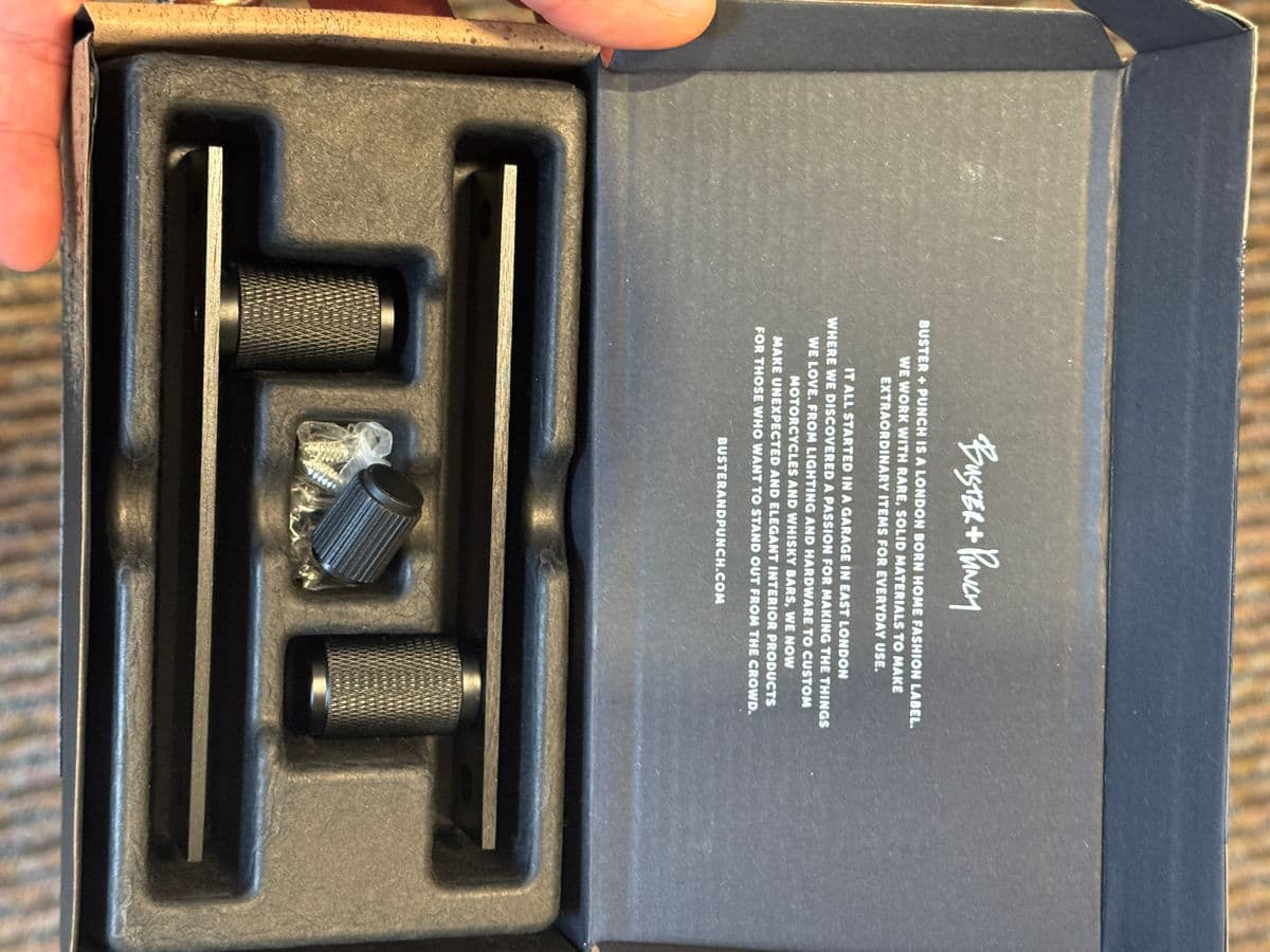 Buster + Punch Furniture Knob Plates, Black - Thumbnail 9