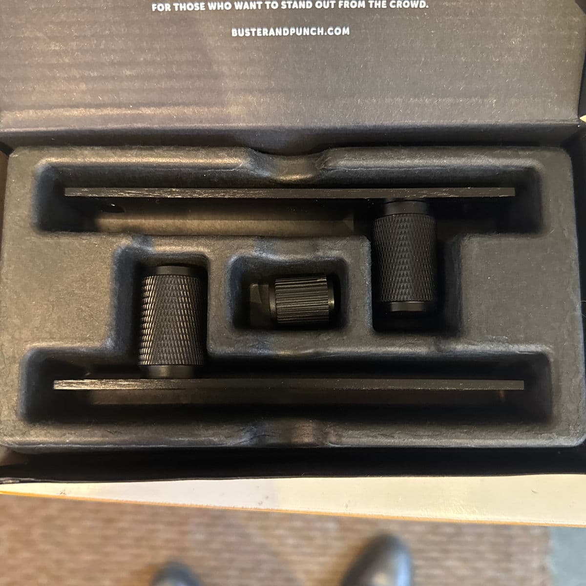 Buster + Punch Furniture Knob Plates, Black - Thumbnail 6